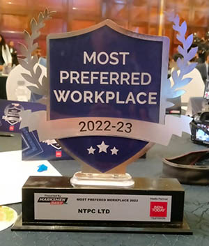 NTPC recognized as one of the â€˜Most Preferred Workplaces of 2022â€™