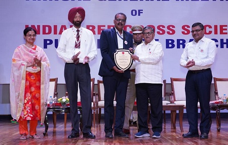 Indian Red Cross Society felicitates REC Foundation